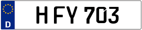 Trailer License Plate
